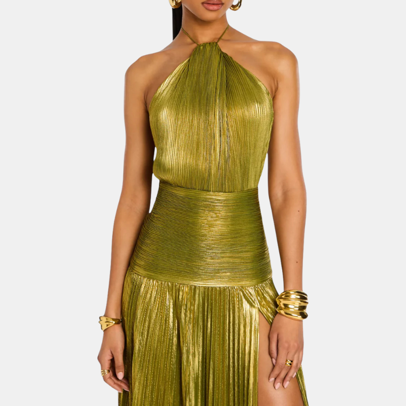 Manuela – Draped Halter Dress