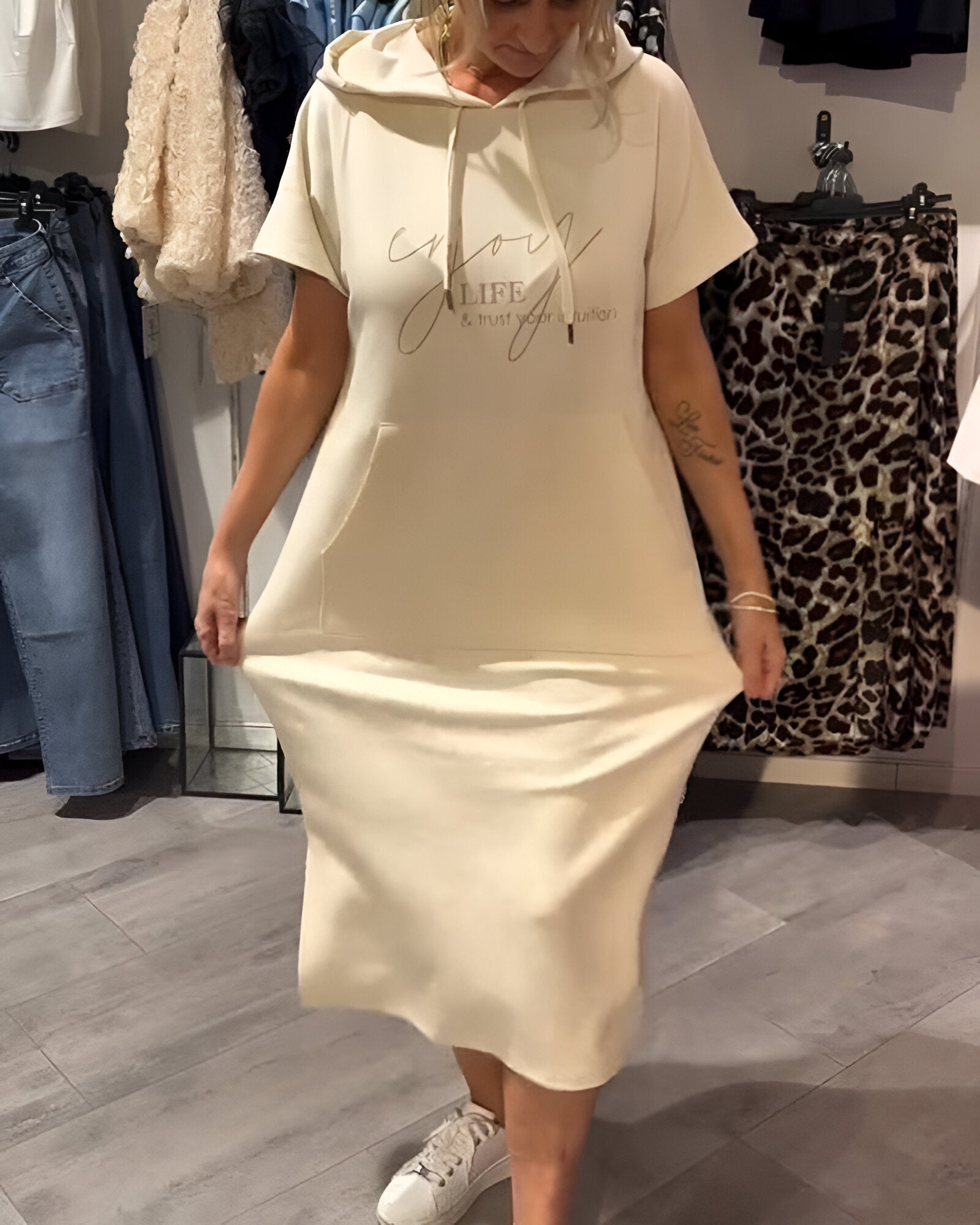 Vera – Hoodie Midi Dress
