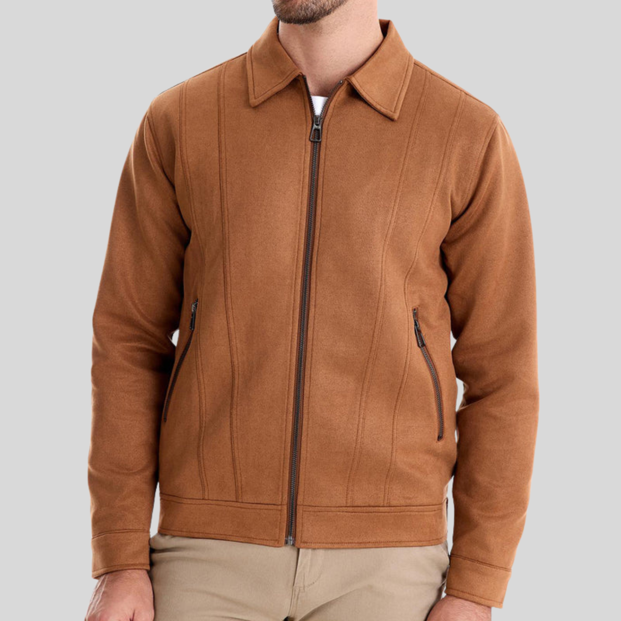 Karter - Suede Zipper Jacket