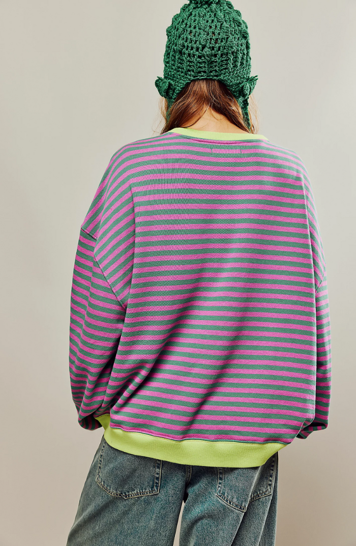 MANA™ – Striped Oversized Sweater 🍂✨