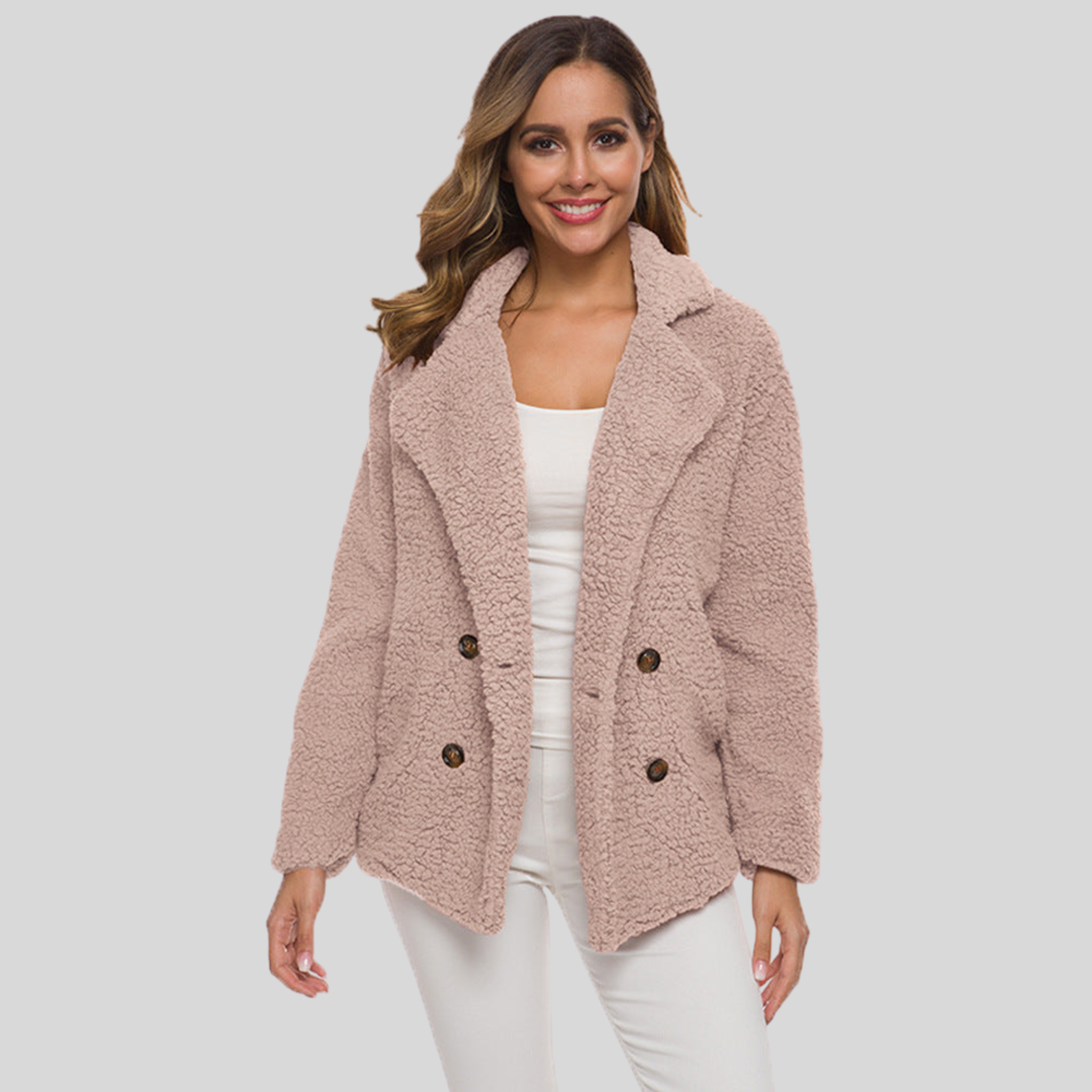 Mandy - Thick Fleece Sweater Coat