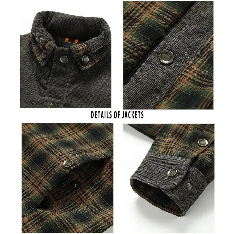 Marco | Corduroy Sherpa Flannel Jacket