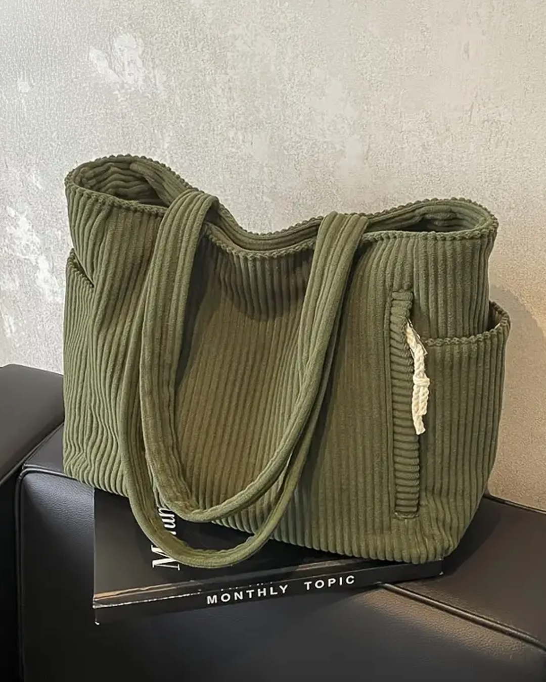 Nayara – Ribbed Tote Bag