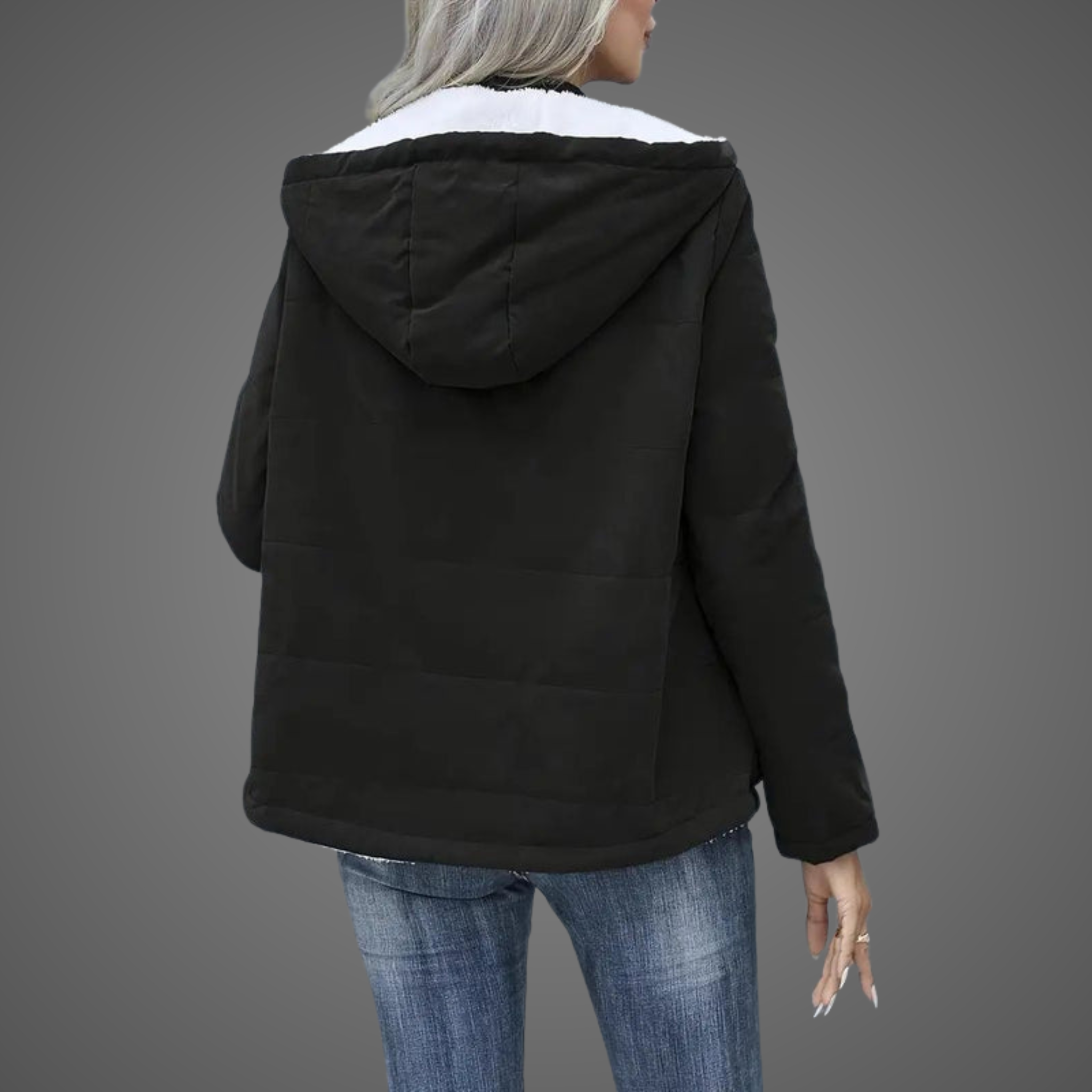 Grace - Fleece-Lined Hooded Coat
