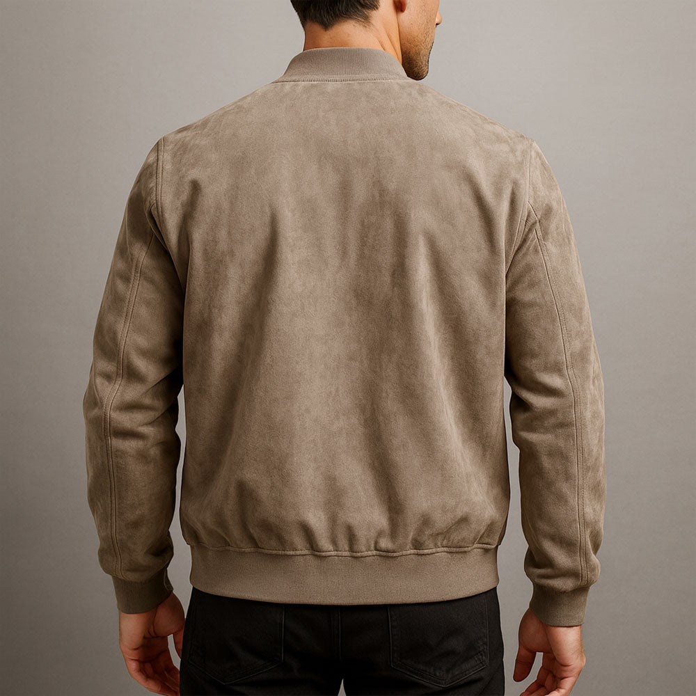 Mateo – Suede Bomber Jacket