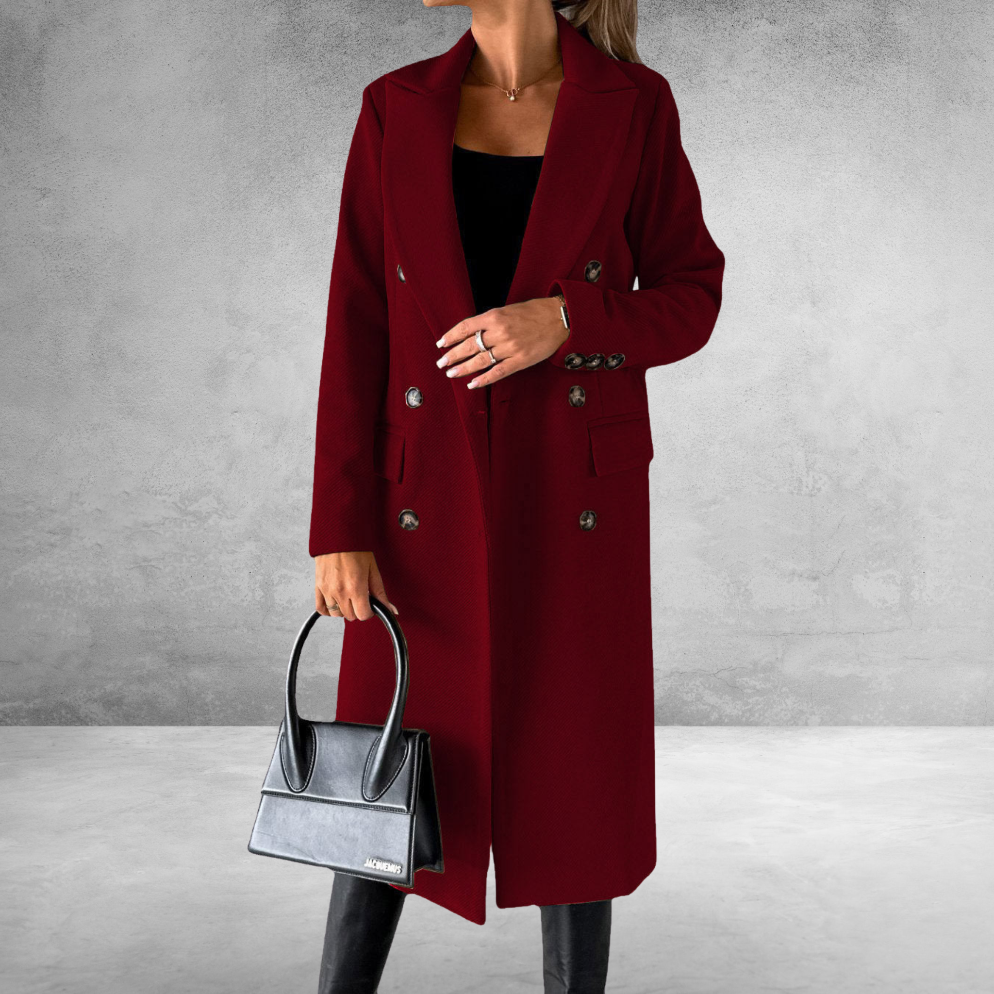 Laurel - Double Breasted Lapel Coat
