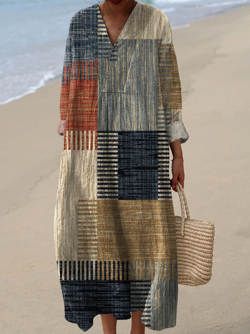 Lola – Abito Midi Geometrico