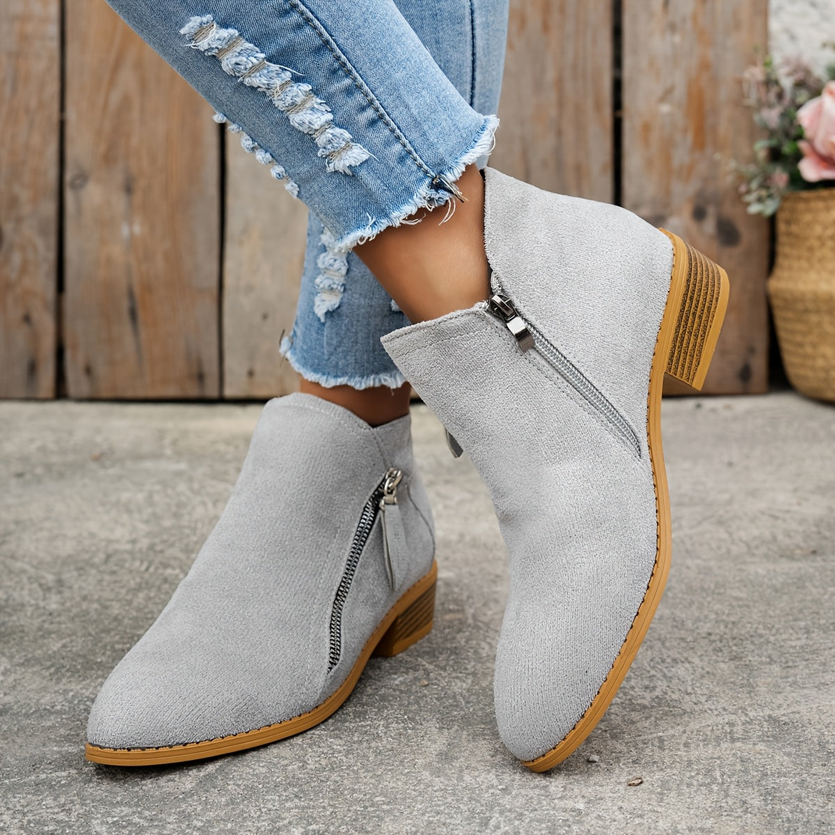 Lucia – Premium Suede Ankle Boots