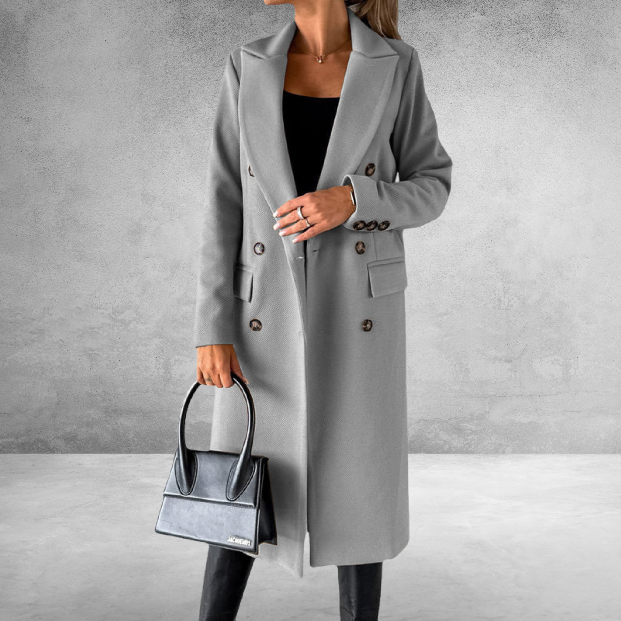 Laurel - Double Breasted Lapel Coat