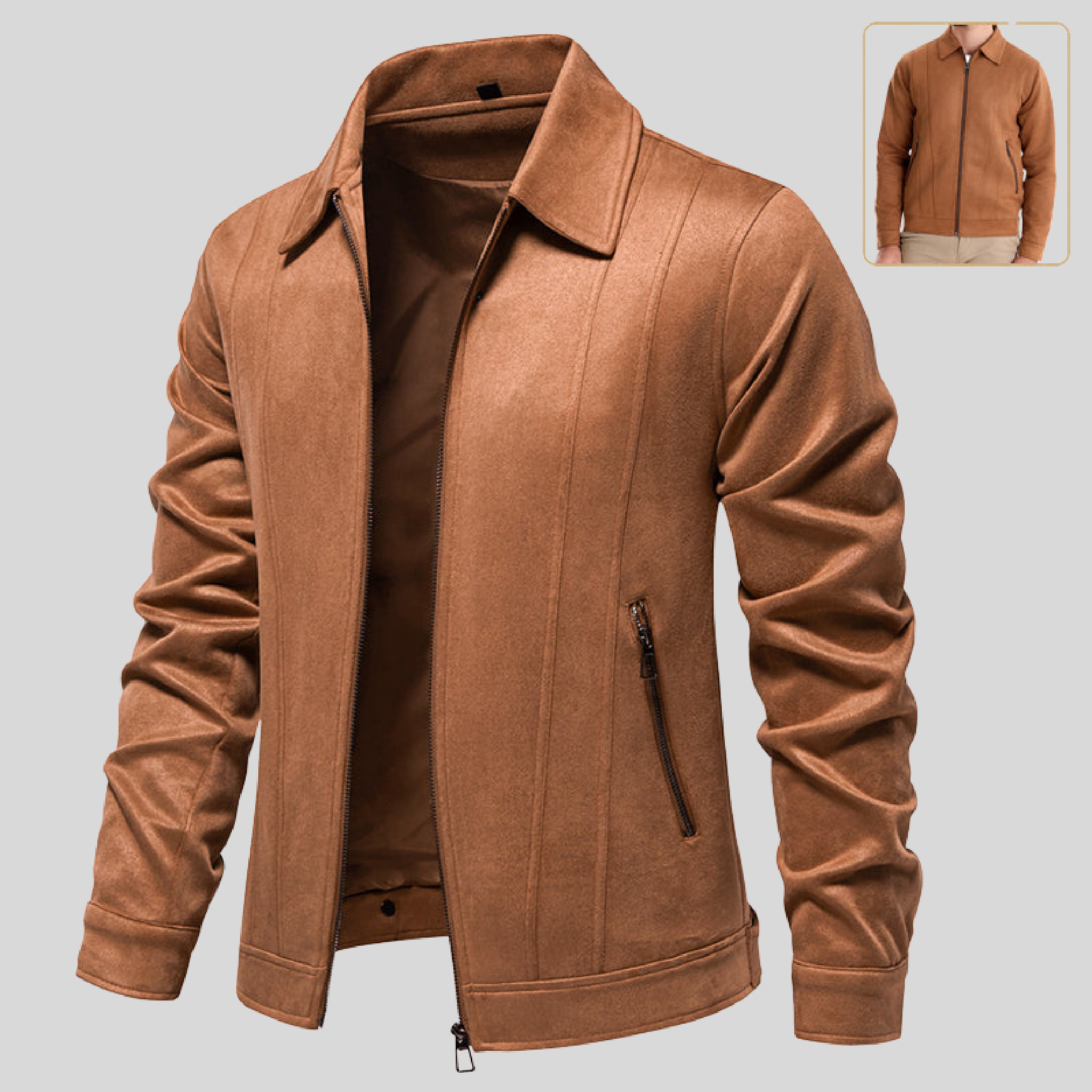 Karter - Suede Zipper Jacket