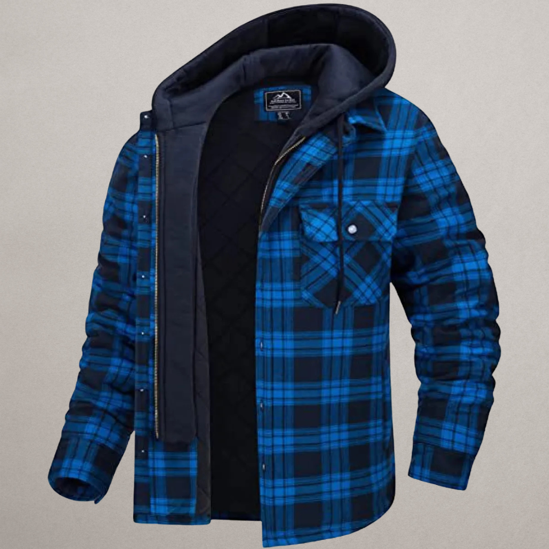 Oliver - Plaid Hooded Coat