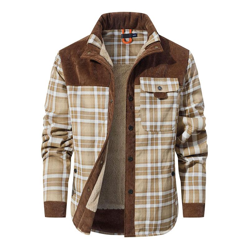 Marco | Corduroy Sherpa Flannel Jacket