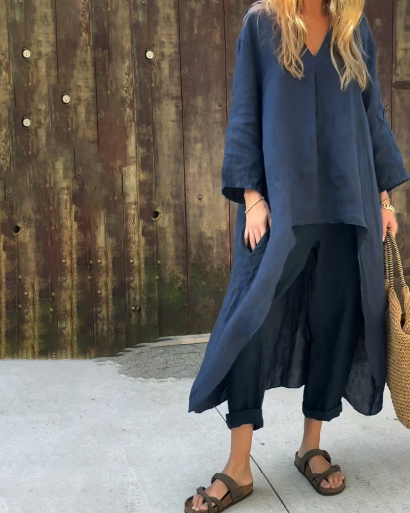 Valeria – Linen Two-Piece Set