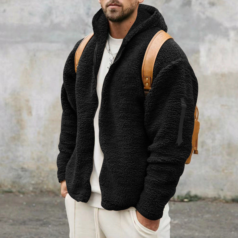 Adriel - Plush Hooded Jacket