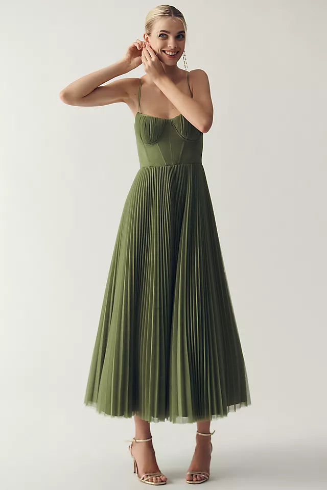 Marie – Pleated Tulle Dress