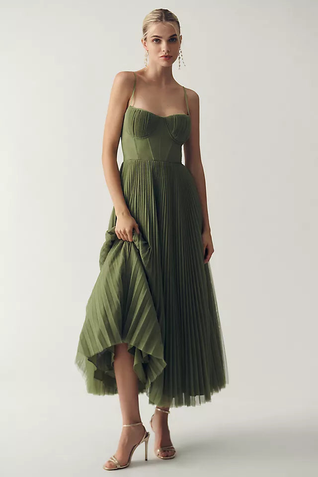 Marie – Pleated Tulle Dress