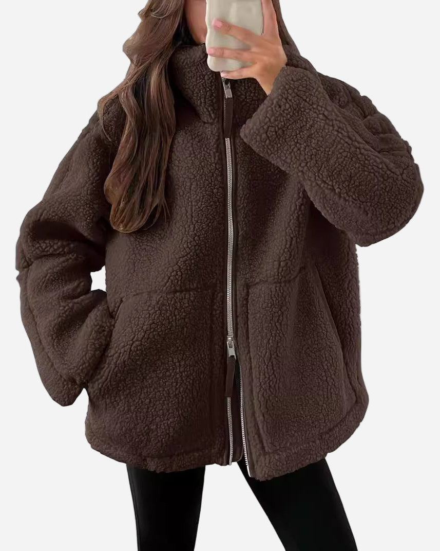 Léa – Zip-Up Coat