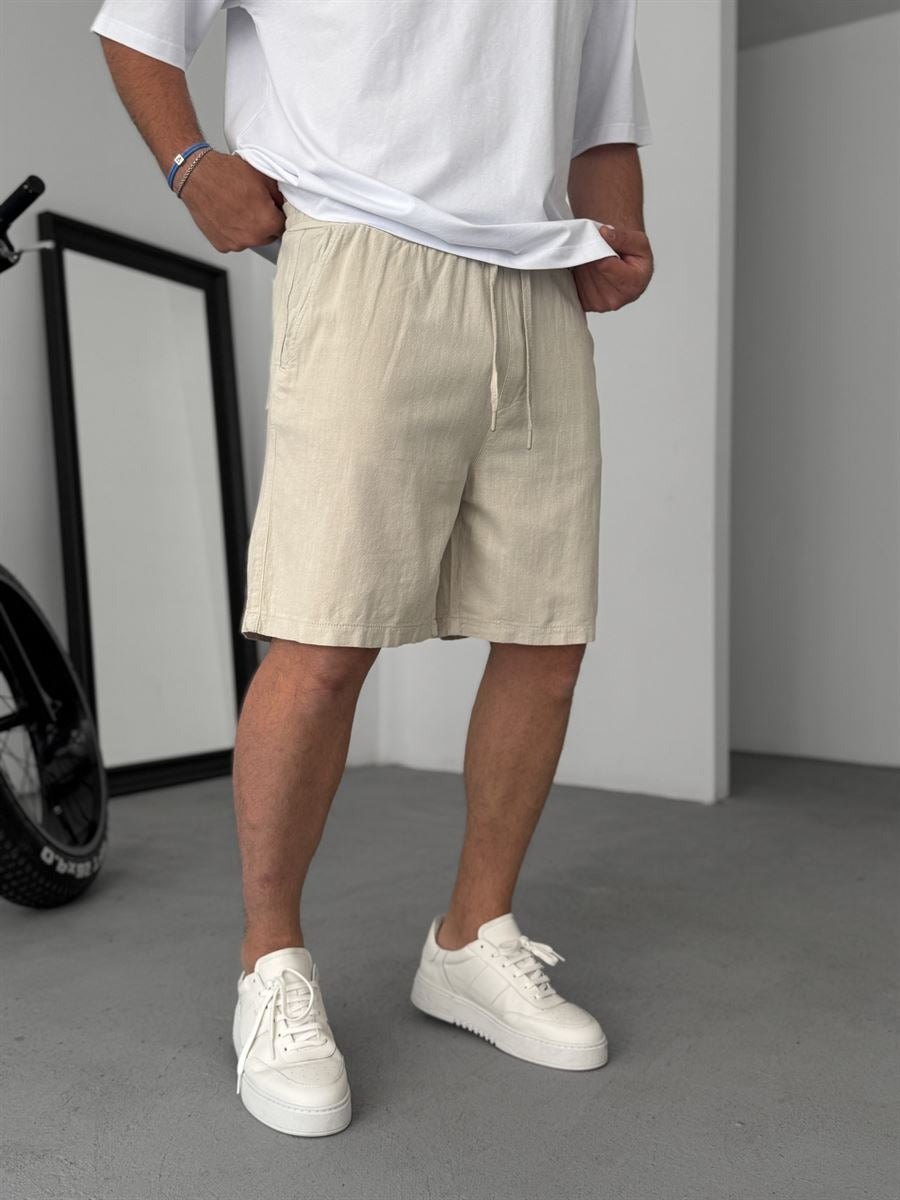 Leo – Pantaloncini in cotone con coulisse