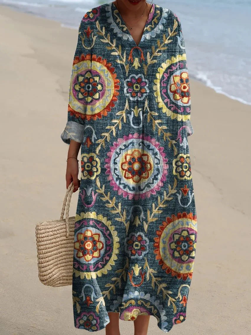 Lola – Abito Midi Geometrico