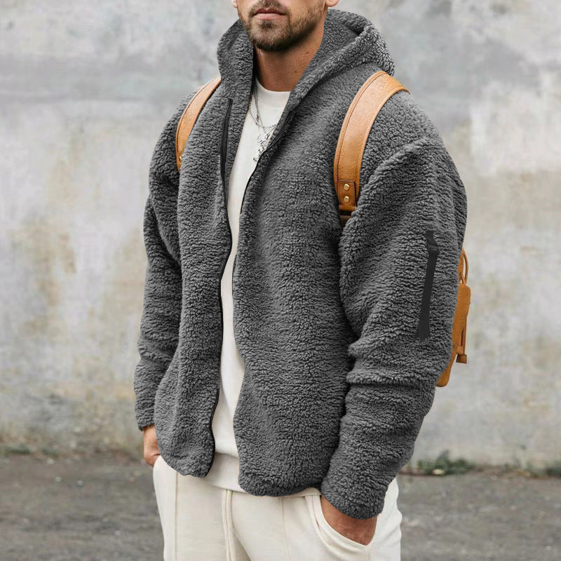 Adriel - Plush Hooded Jacket