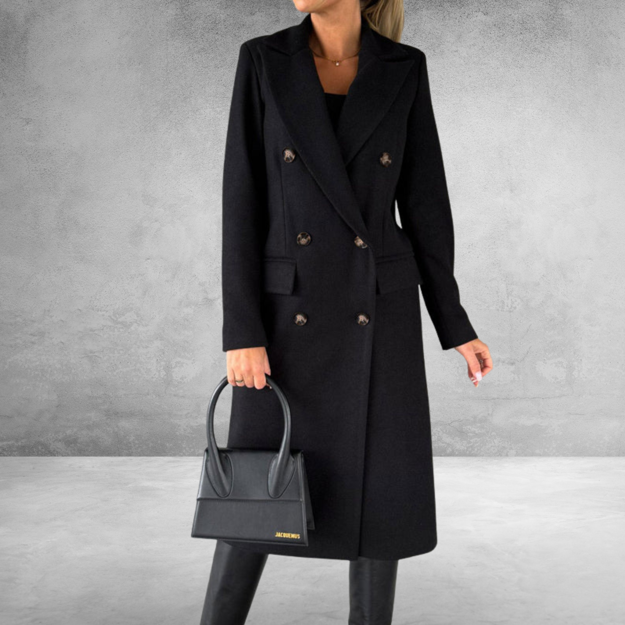 Laurel - Double Breasted Lapel Coat