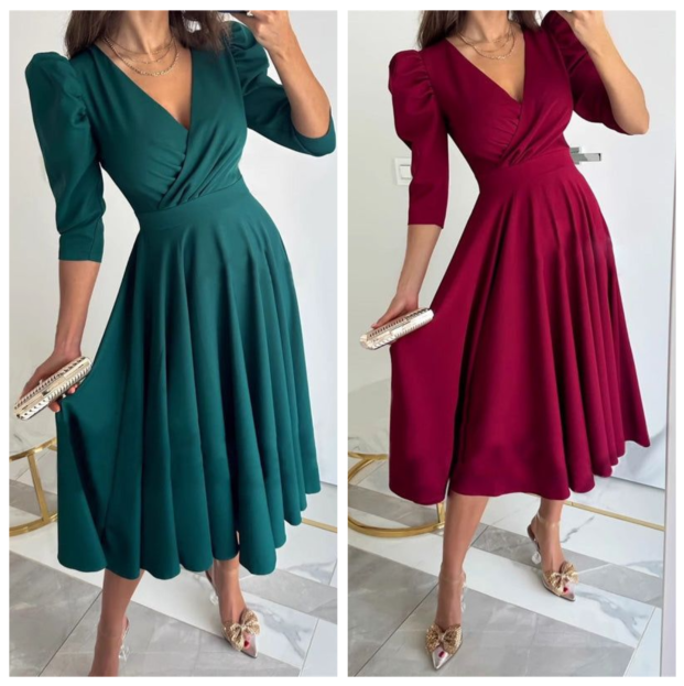Renata – Flattering Midi Dress