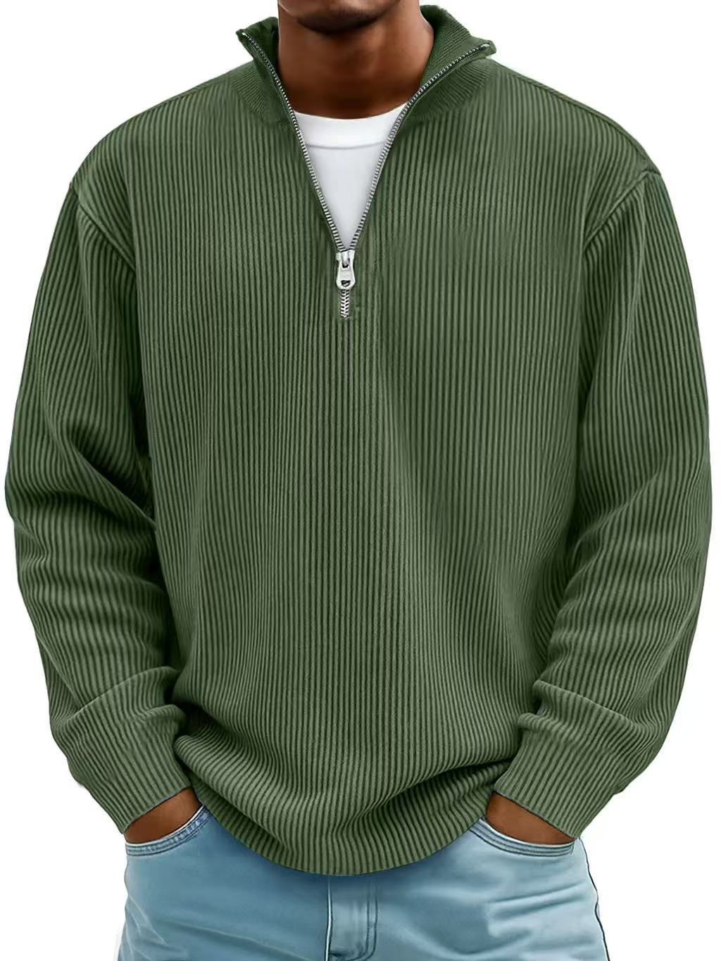 Nicolás – Half-Zip Ribbed Sweater (1+1 FREE)