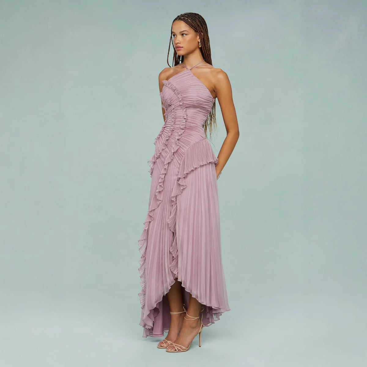 Manuela – Draped Halter Dress