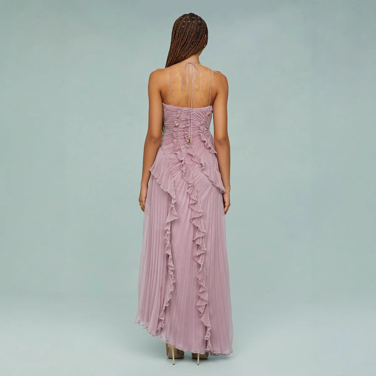 Manuela – Draped Halter Dress