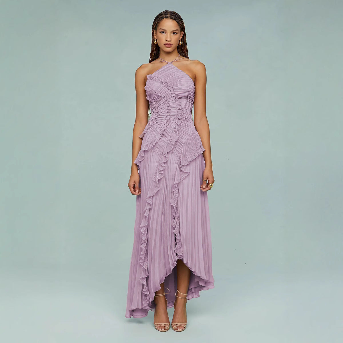 Manuela – Draped Halter Dress
