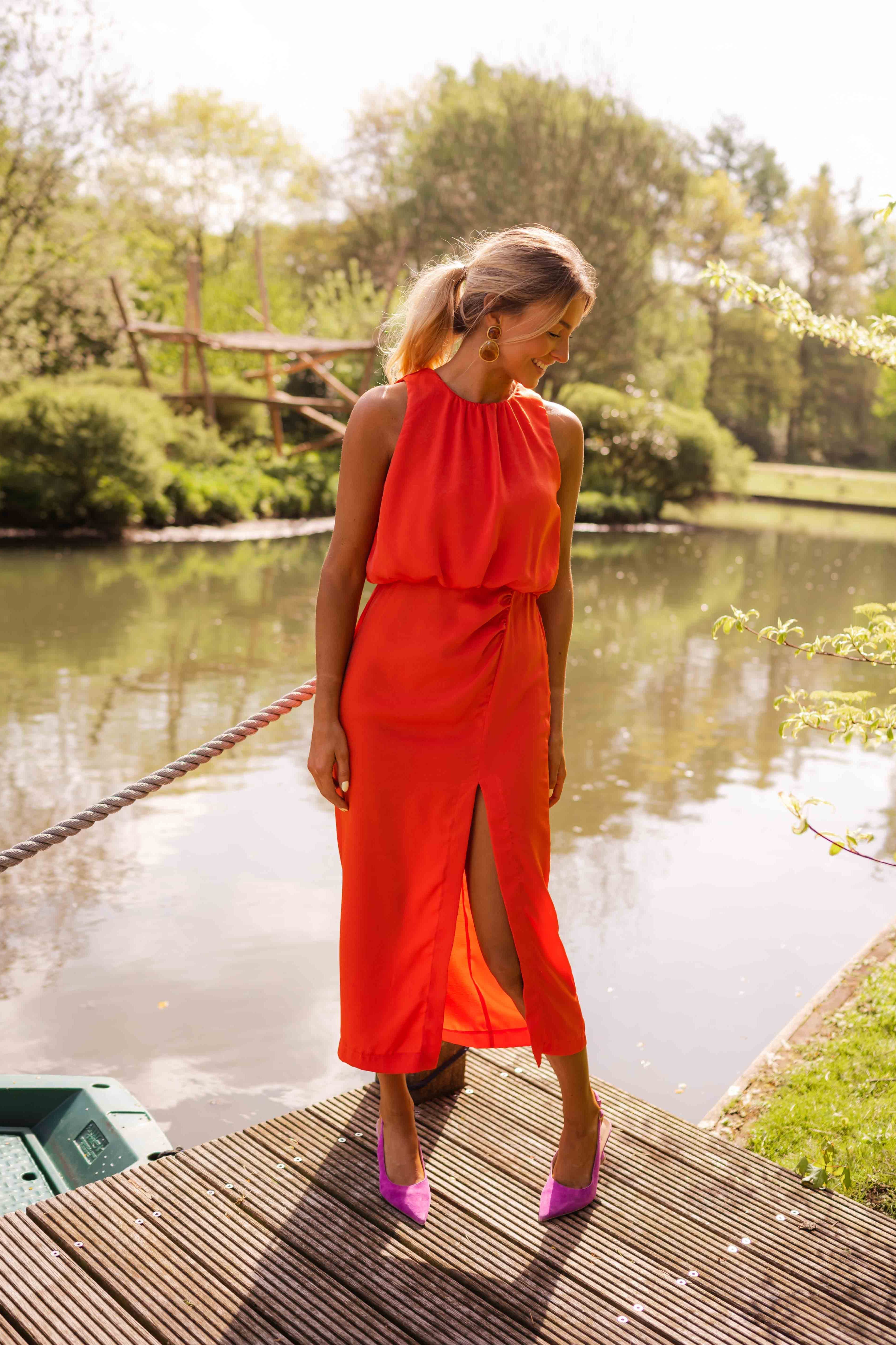 Elena – Sommar Midi Klänning