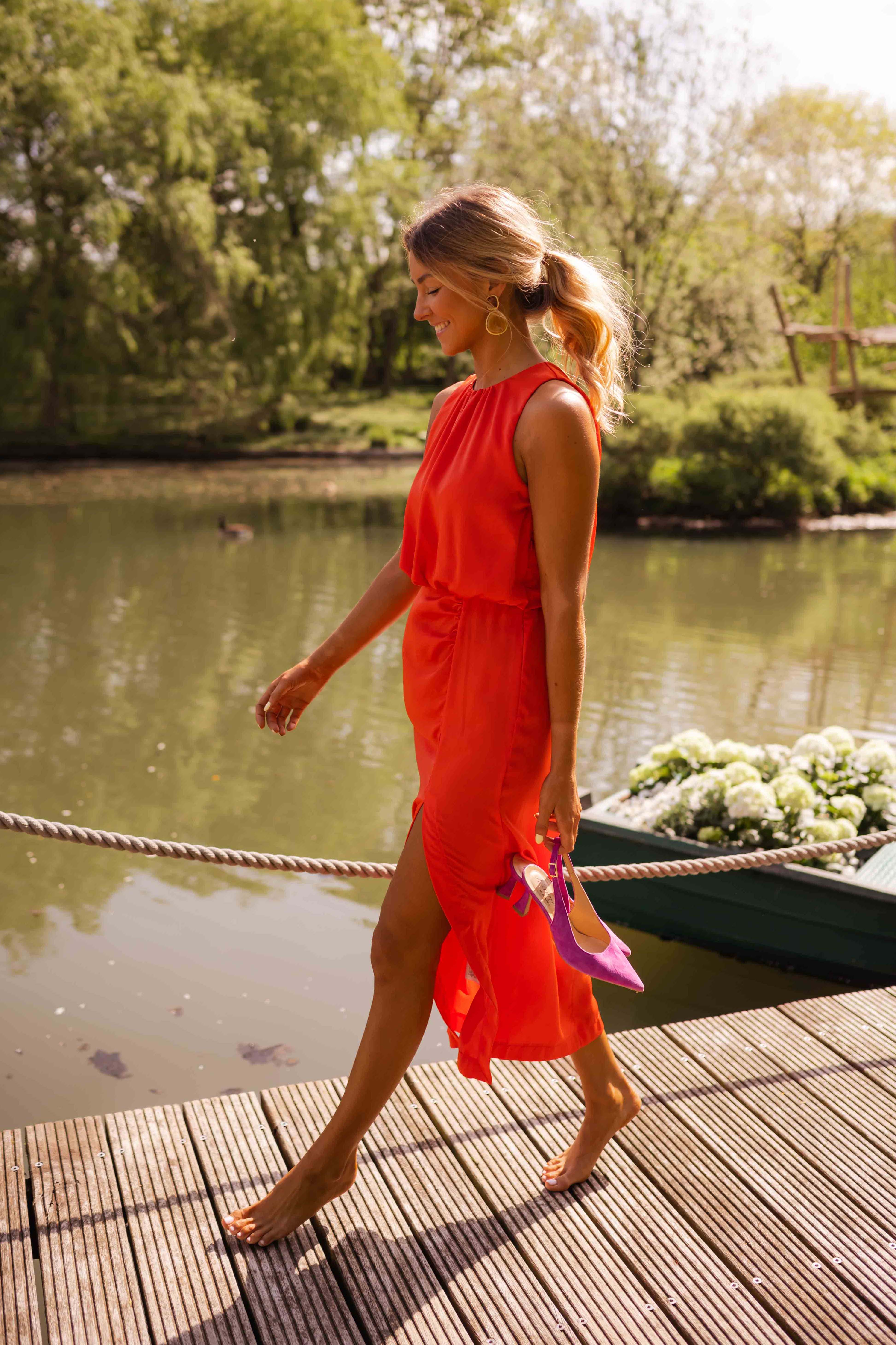 Elena – Sommar Midi Klänning