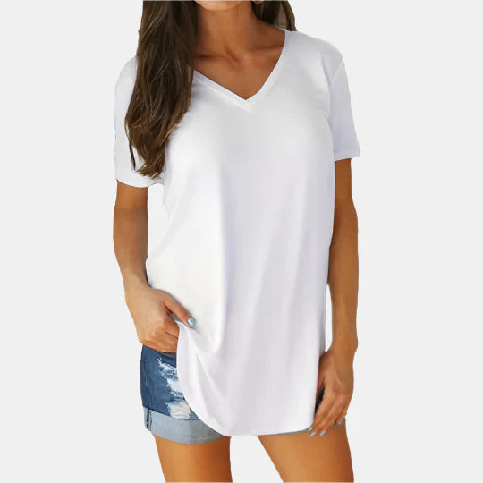 Anita – Loose Short Sleeve Blouse