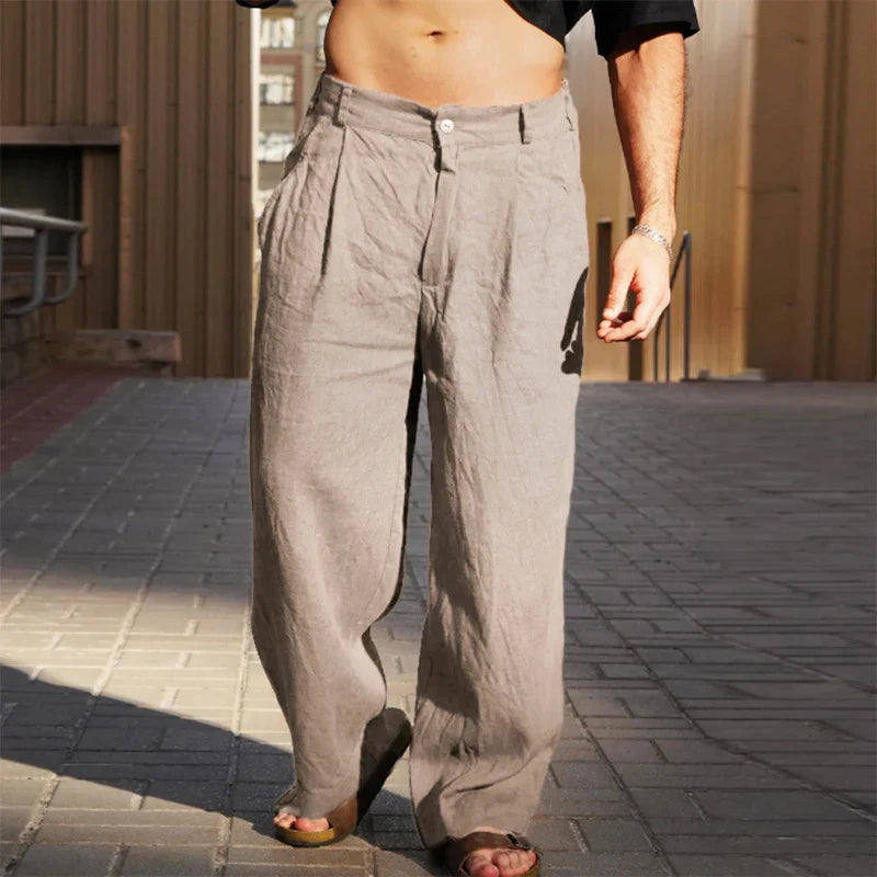 Diego – Linen Wide-Leg Trousers