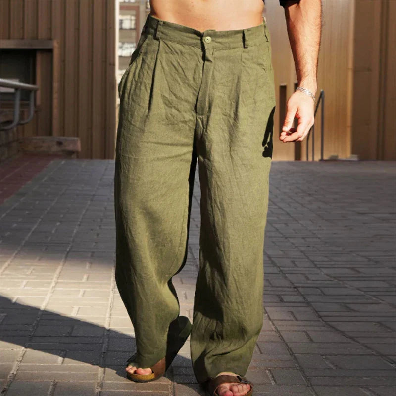Diego – Linen Wide-Leg Trousers