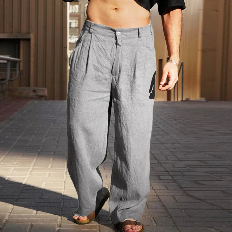 Diego – Linen Wide-Leg Trousers