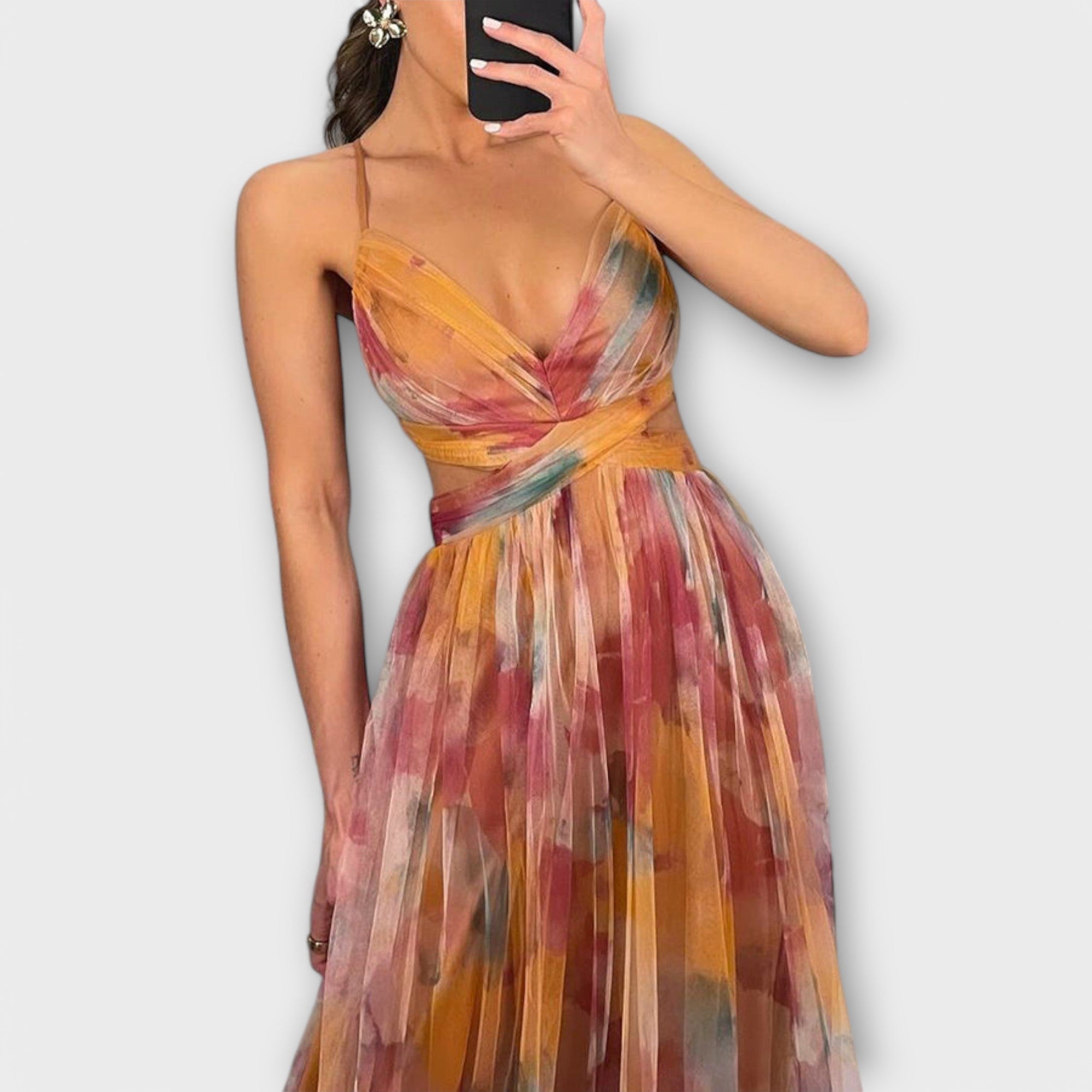 Alma – Abito Maxi Plissettato