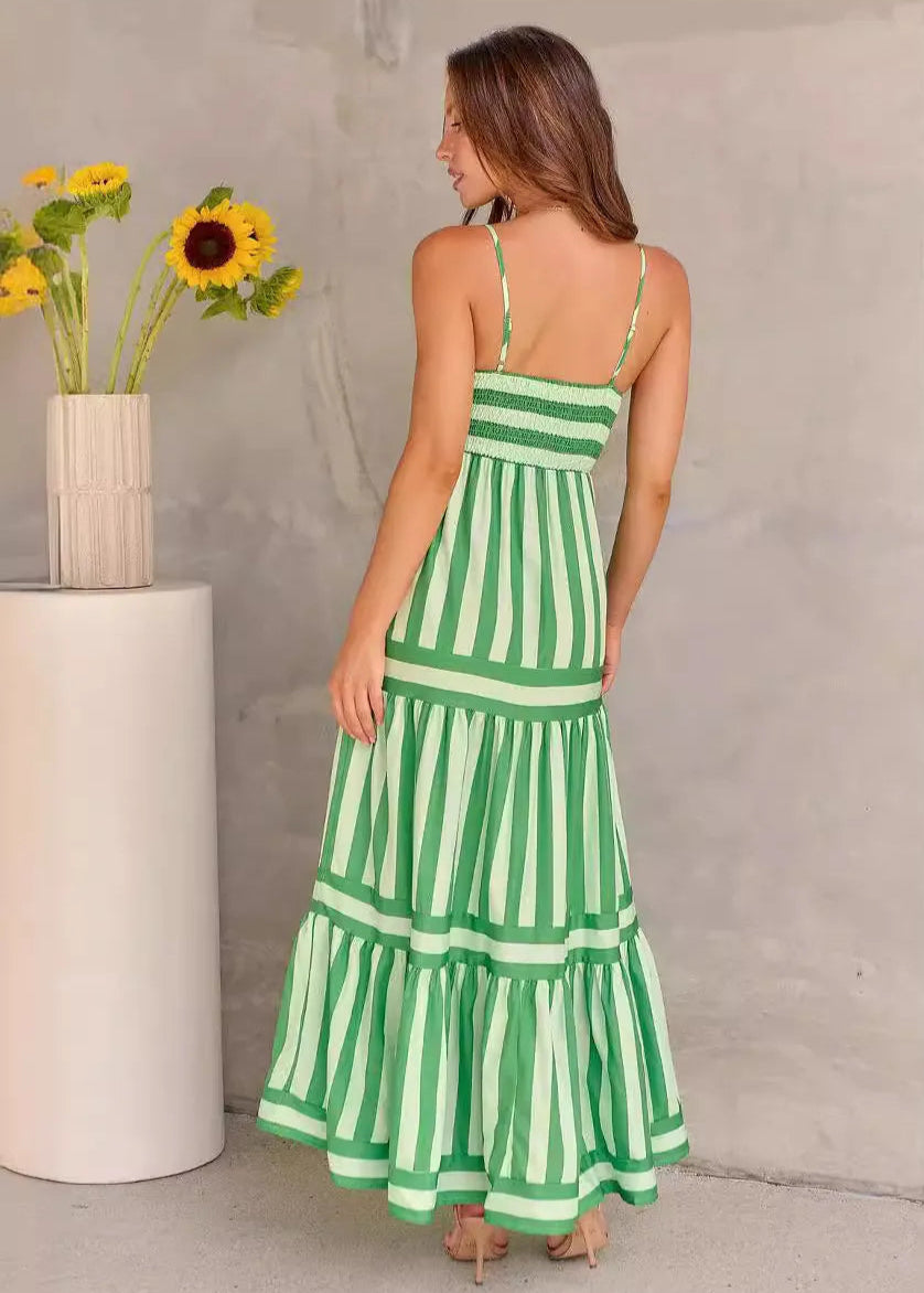 Gloria – Striped Long Dress