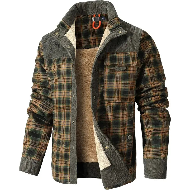 Marco | Corduroy Sherpa Flannel Jacket