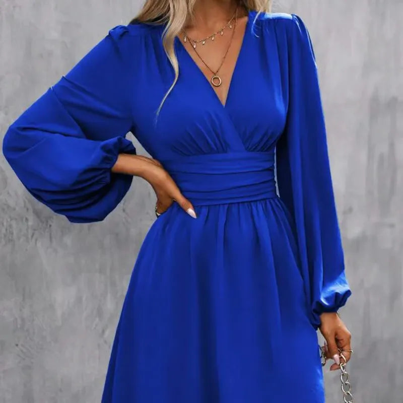 Isabel – Vestito a portafoglio a maniche lunghe