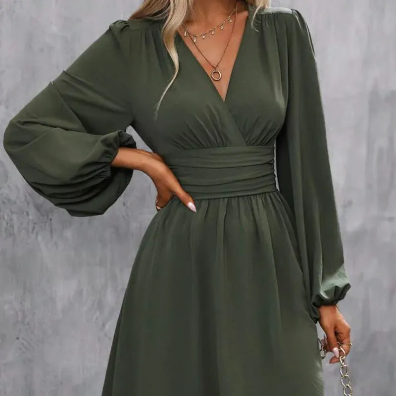 Isabel – Vestito a portafoglio a maniche lunghe