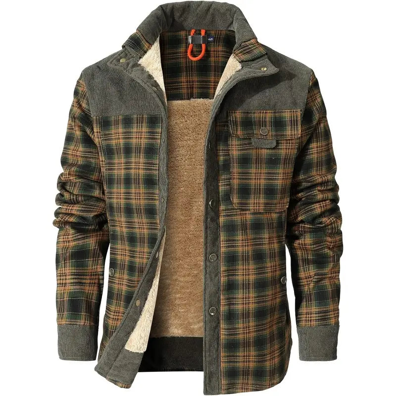 Marco | Corduroy Sherpa Flannel Jacket