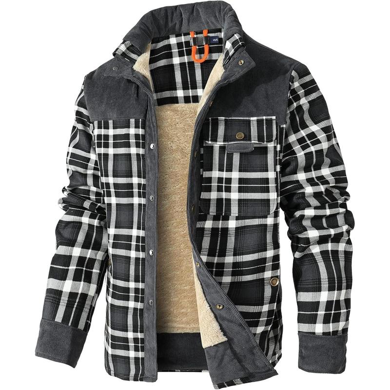 Marco | Corduroy Sherpa Flannel Jacket