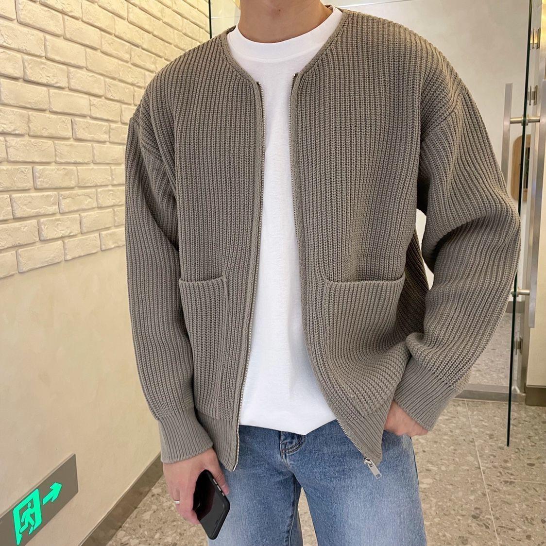 Arthur - Knitted Zip-up Cardigan