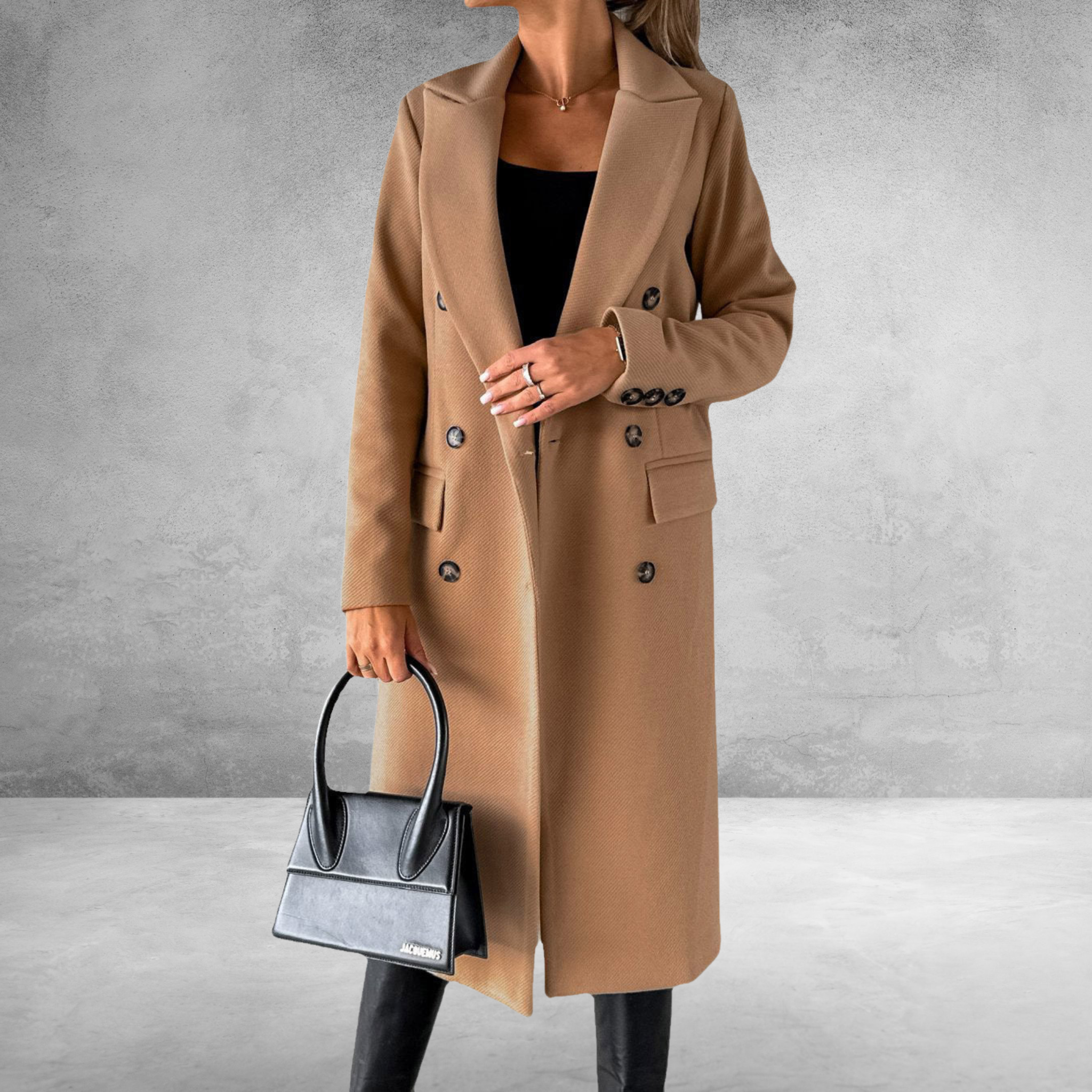 Laurel - Double Breasted Lapel Coat
